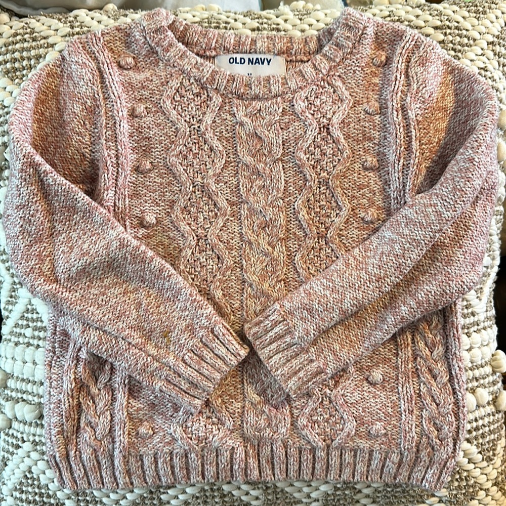 SZ 3T Marled Pink with beautiful detail!
